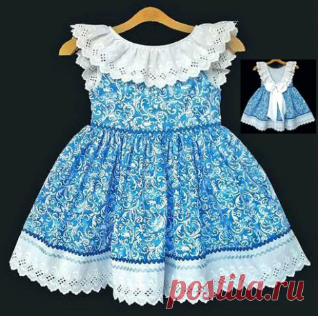 Платье для девочки. Выкройка на возраст 3 мес- 14 лет