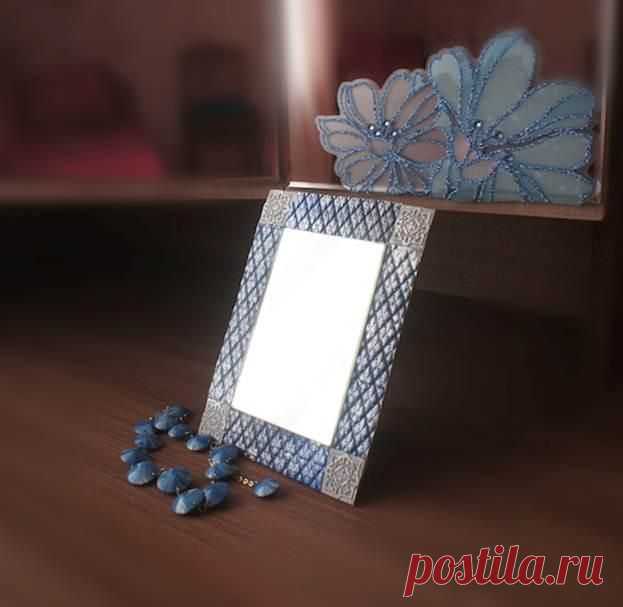 Рамка для зеркала или картины из полимерной глины — Своими руками