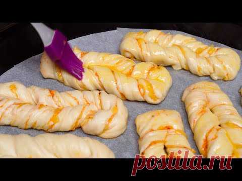 Воздушные БУЛОЧКИ ВИТУШКИ с начинкой (с сыром) Рецепт | Кулинарим с Таней