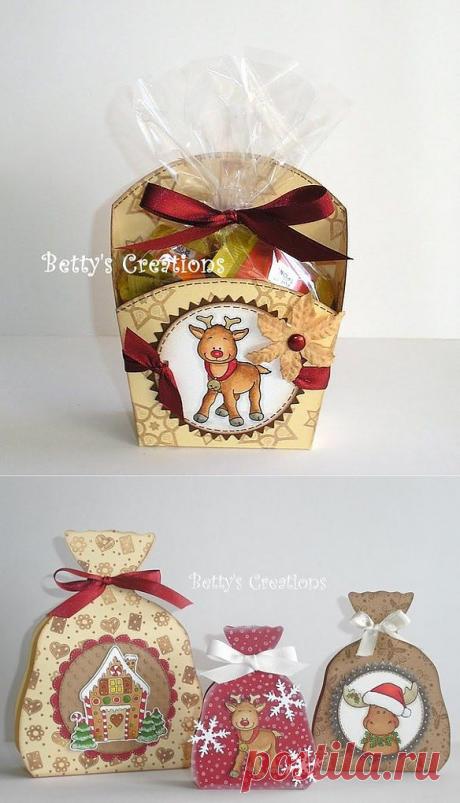 Идеи новогодних коробочек с выкройками / Работа с бумагой / PassionForum - мастер-классы по рукоделию