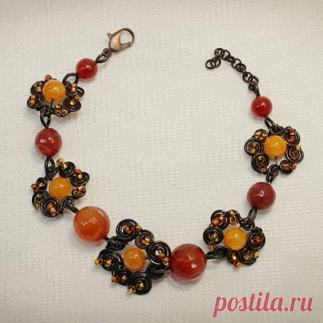 Браслет медь(патина)/сердолик/цитрин(прес.)
#wirewrap #wire #jewerly #braslet #boho #bohochic #handmade #gemlove #naturalstones #naturebeads #copper #cornelian #carnelian #citrine