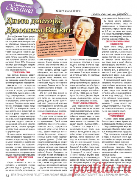 Диета доктора Джоанны Бадвиг