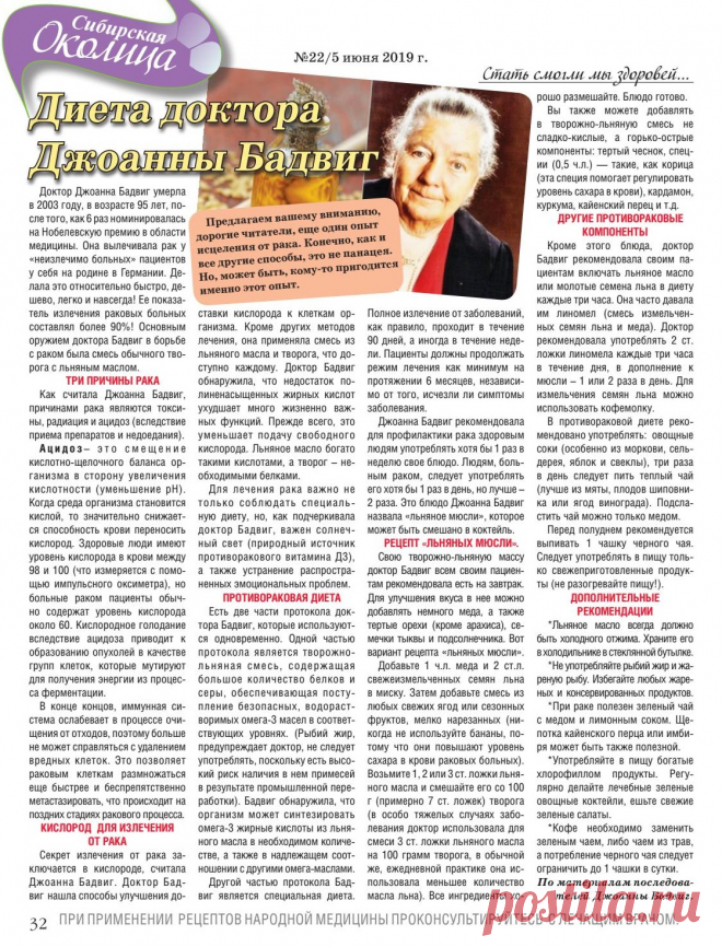 Диета доктора Джоанны Бадвиг