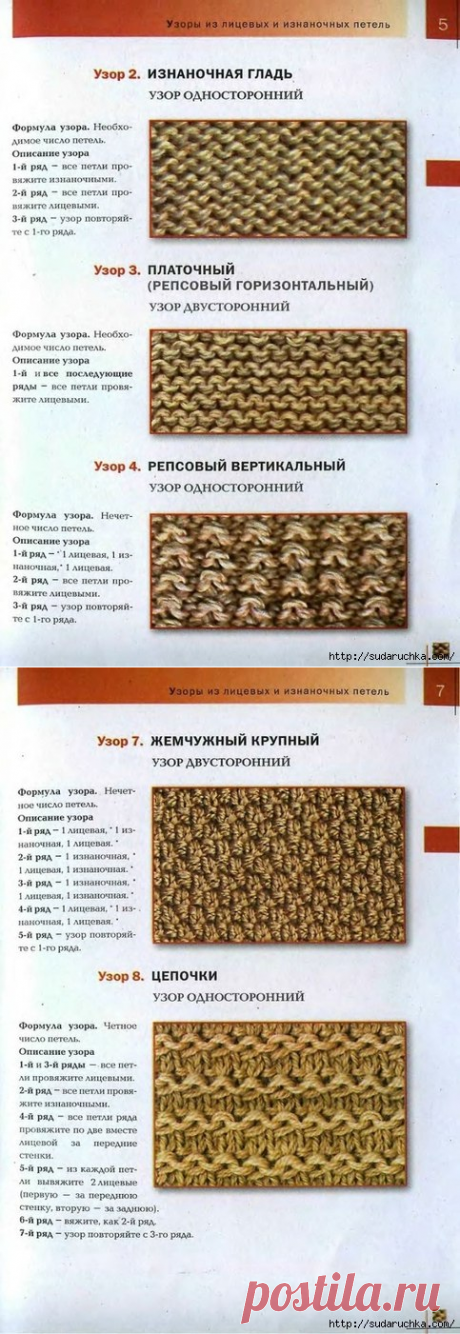 100 узоров для вязания спицами