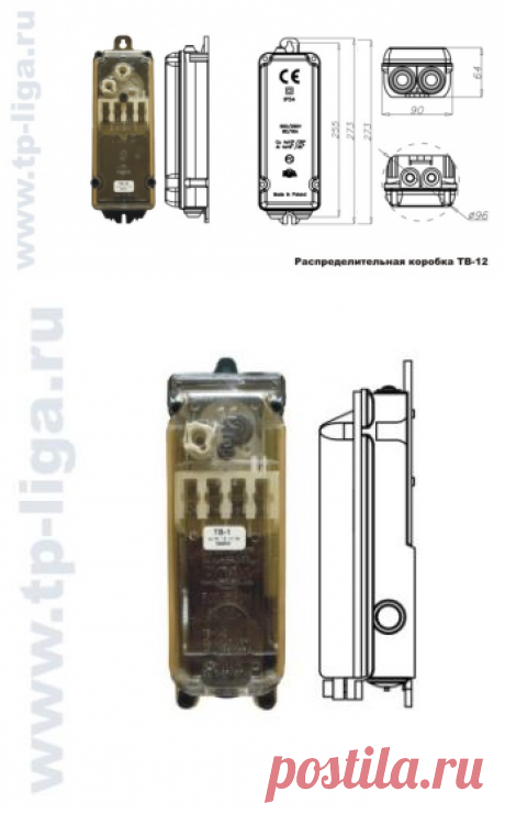 Вводные щитки ТВ-12 - Опоры освещения, кронштейны