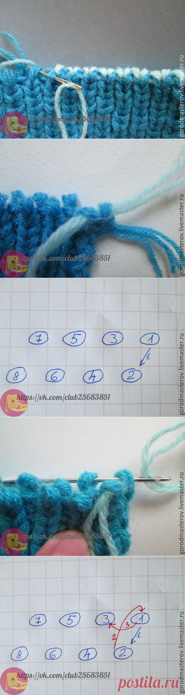 Закрываем петли иглой с эластичным краем — Сделай сам, идеи для творчества - DIY Ideas