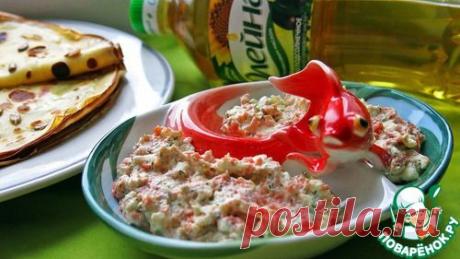 Блинчики с семгой и сыром фета - кулинарный рецепт