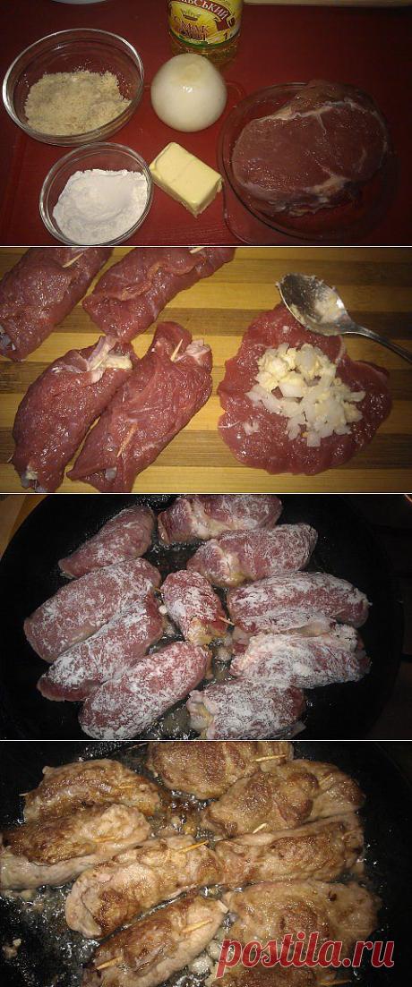 Фаршированные отбивные в собственном соусе | Четыре вкуса