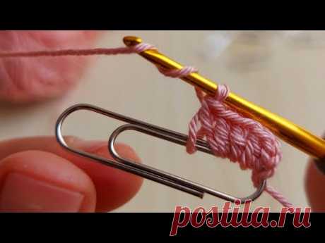 Super Easy Crochet with a Paperclip - Ataş ile ne yaptığıma İnanamayacaksınız 📎 Tığ İşi Örgü Modeli