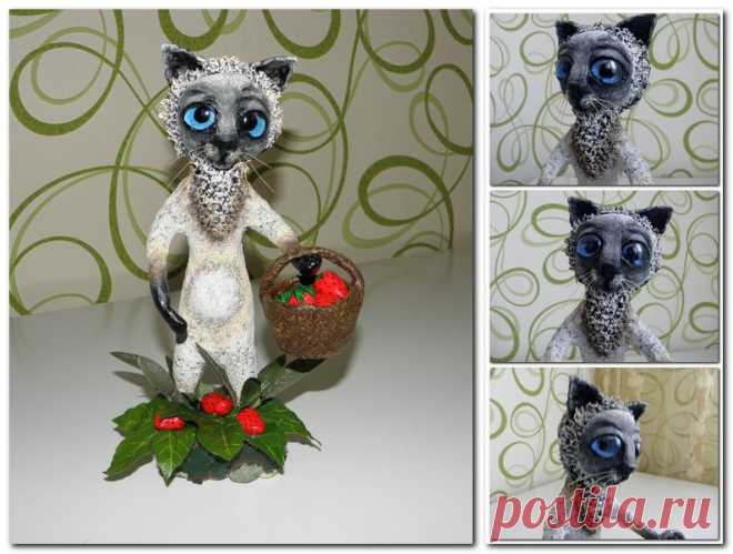 Кот Семен. Ручная работа. Папьешка