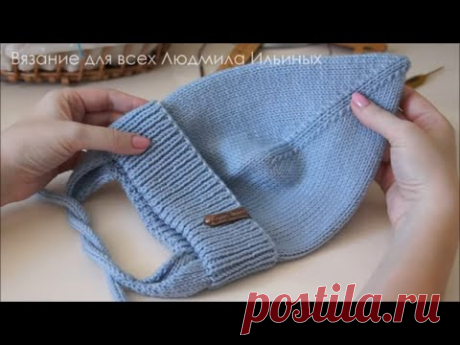 Детская шапочка с ушками Гномик МК для начинающих