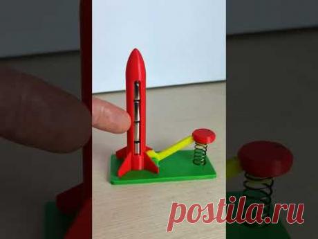 🌑 Магнитная ракета Как тебе такое Илон Маск? #diy #3dprinting #slowmotion #Shorts Игорь Белецкий