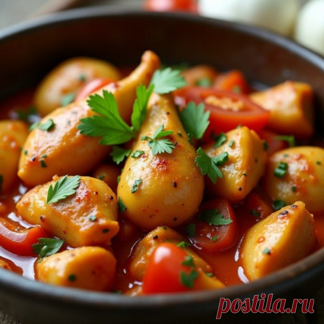 Чахохбили&#x1f425; — Пошаговый рецепт приготовления 2024 | Простые и вкусные домашние рецепты