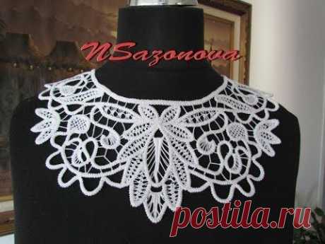 Румынское кружево. Вязаные воротнички. Romanian lace. Сrochet collar