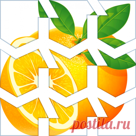 Разрезная картинка пазл Апельсин