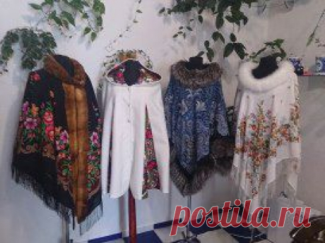 Одежда из павлодарских платков.