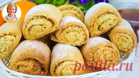 Творожные рулетики с ореховой начинкой. Творожные рулетики с ореховой начинкойПриготовить тесто.1 В чаше для замешивания теста смешать муку, разрыхлитель, сахар, соль, ванильный сахар. В муку натереть на крупной терке замороженное (охлажденное) сливочное масло и с помощью рук растереть в неоднородную крошку. 2 В крошку добавить творог, перемешать лопаточкой.3 Добавить яйцо. Замесить тесто, при необходимости добавьте ещё муки, так как творог по влажности разный муки может понадобиться чуть…