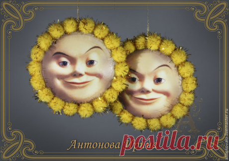 Купить Елочное украшение-"Солнце" в интернет магазине на Ярмарке Мастеров Купить или заказать Елочное украшение-&quot;Солнце&quot; в интернет магазине на Ярмарке Мастеров. С доставкой по России и СНГ. Материалы: деревянная заготовка, акриловые краски&hellip;. Размер: диам. 8 см