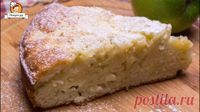 Пирог с яблоками и творожной начинкой / Простые рецепты