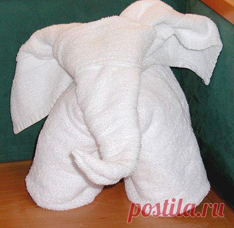Слон из полотенец. Мастеркласс по созданию / Детское творчество - аппликации, поделки из цветной бумаги, картона, теста, пластилина, пластиковых бутылок для детей / Лунтики. Развиваем детей. Творчество и игрушки