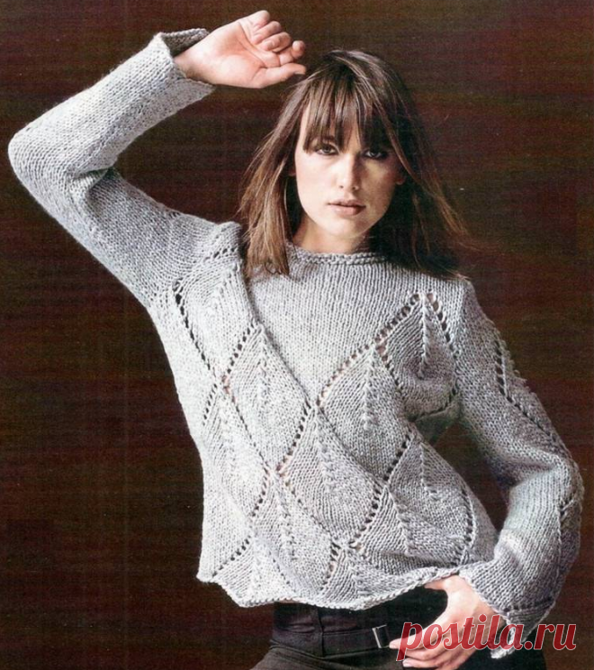 ДЖЕМПЕРЫ для дам спицами (описание и схемы) | Вяжем интересные проекты | Яндекс Дзен