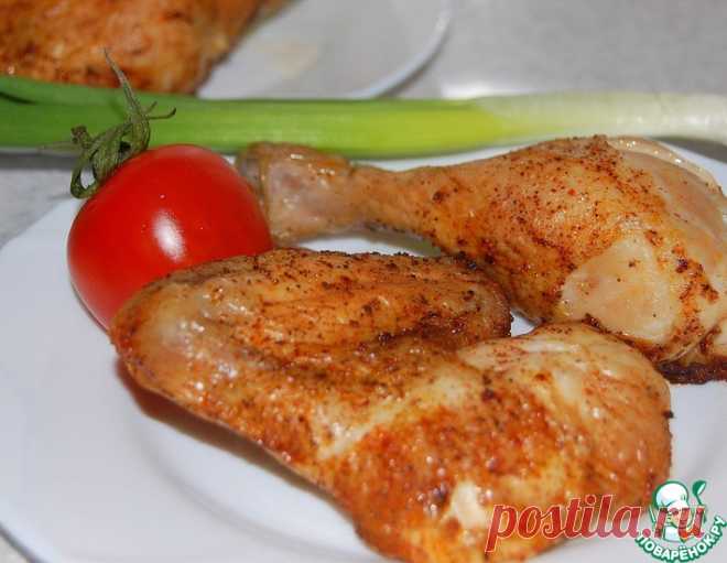 Равномерно просоленная курица, запеченная в духовке – кулинарный рецепт