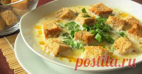 Этот сырный суп сможет приготовить каждый. А по вкусу — само совершенство!