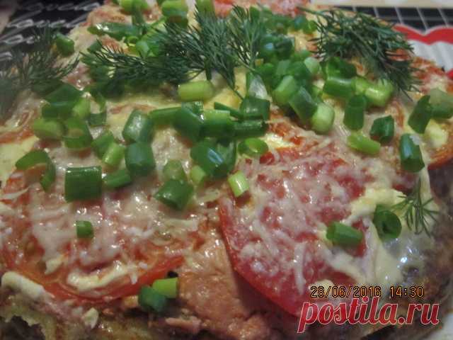 Кабачково-сырный тортик с мясом