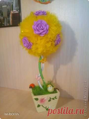 Топиарий из органзы - Топиарий