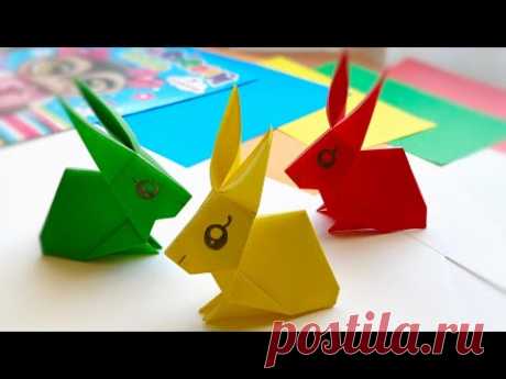 ORIGAMI Paper RABBIT. ОРИГАМИ ЗАЙЧИК ИЗ БУМАГИ!