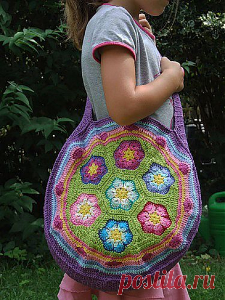 Вязаная хенд-мейд сумка - мастер-класс | Домашний hand-made