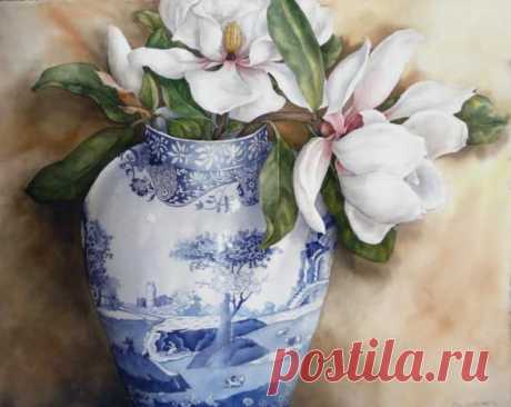 Магнолии в Спод вазе | Ева Бройер арт-дилер