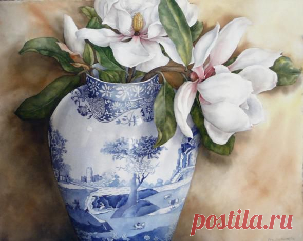 Магнолии в Спод вазе | Ева Бройер арт-дилер