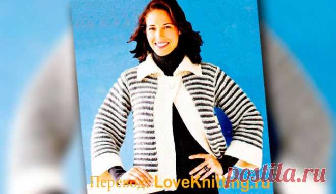 Жакет на пуговице | Loveknitting.ru