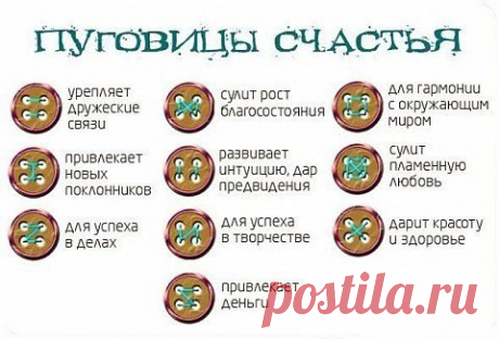 Как пришить пуговицу на удачу | Варварушка-Рукодельница