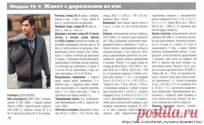 МУЖСКИЕ МОДЕЛИ спицами и крючком | Записи в рубрике МУЖСКИЕ МОДЕЛИ спицами и крючком | Дневник Золотой_Волос