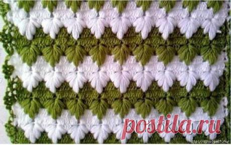 Узор крючком "Гусиные лапки"