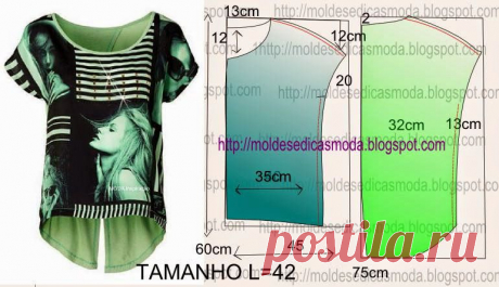 Moldes Moda por Medida: BLUSA FÁCIL DE FAZER - 36