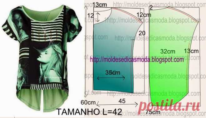 Moldes Moda por Medida: BLUSA FÁCIL DE FAZER - 36