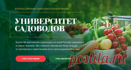 ОБШИРНАЯ БАЗА ЗНАНИЙ ДЛЯ САДОВОДОВ 
https://goo.gl/yx6uwz

Университет Садоводов — это первый в России образовательный проект для людей, увлеченных садоводством и желающих получить новые прикладные знания в этой области. https://goo.gl/yx6uwz
Показать полностью…
