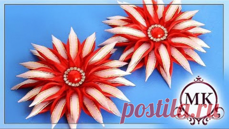 Зажимы для волос. Канзаши. МК. / DIY. Kanzashi. HairClips.