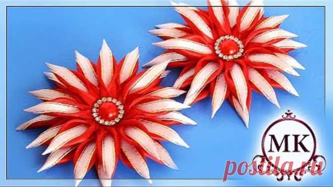 Зажимы для волос. Канзаши. МК. / DIY. Kanzashi. HairClips.