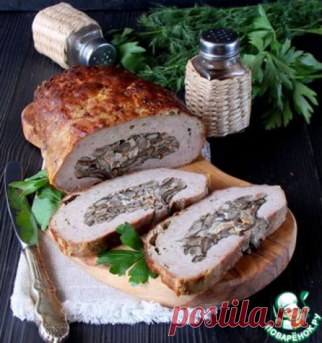 Рулет с опятами с глазированной корочкой – кулинарный рецепт