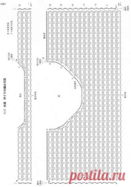 Интересные японские модели крючком со схемами для вязальщиц с утонченным вкусом! | Вязалки Веселого Хомяка | Дзен