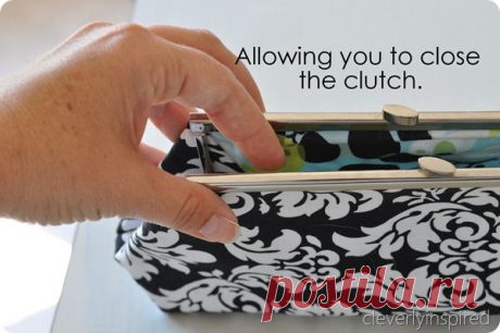 Update: How to sew a clutch and finish it - Cleverly Inspired