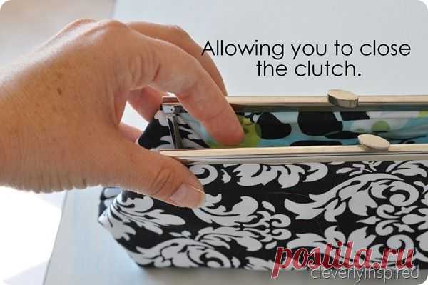 Update: How to sew a clutch and finish it - Cleverly Inspired