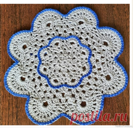 Очаровательная Салфетка для сервировки. Видео МК | Вязаные крючком аксессуары