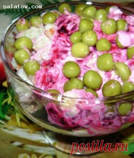 Салат со шпротами и свеклой