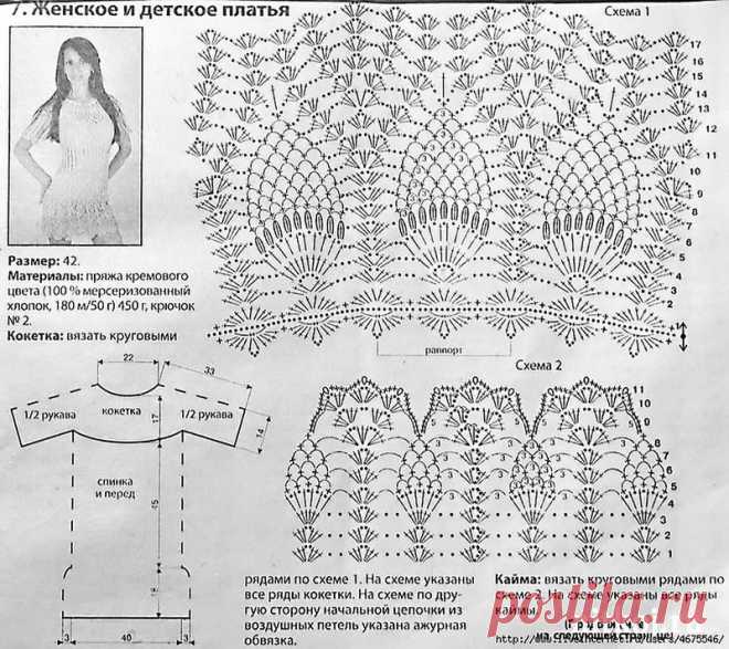 схемы кокеток для платьев крючком: 11 тыс изображений найдено в Яндекс.Картинках