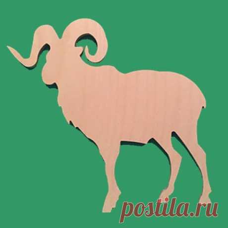 деревянная фигурка Горный козел для росписи и прикольных подарков купить
